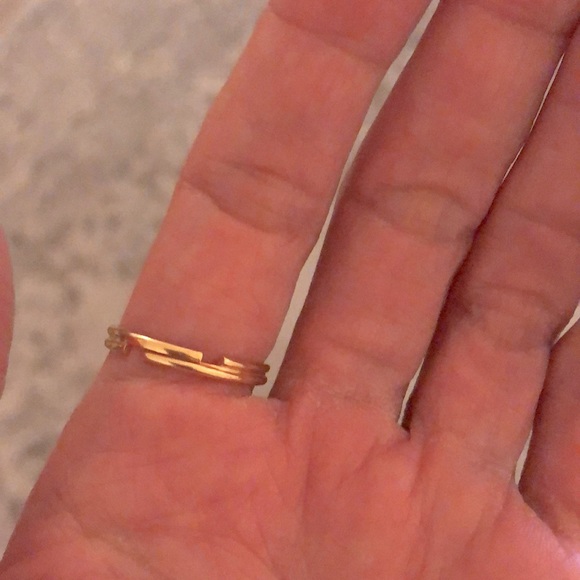 Aurora Borealis + Gold Oval Crystal Ring - Picture 16 of 16